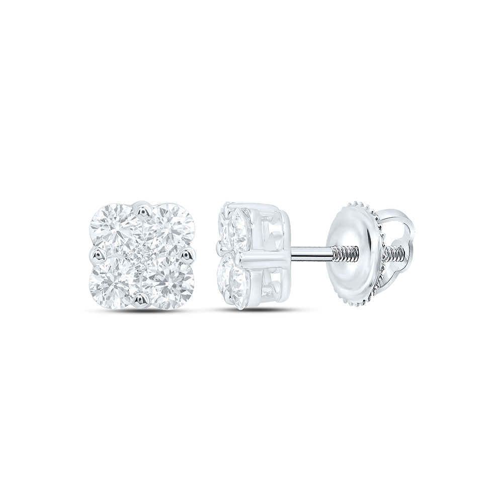 10K Yellow Or White Gold 3/4 Cttw Lab Grown Diamond Fashion Earring