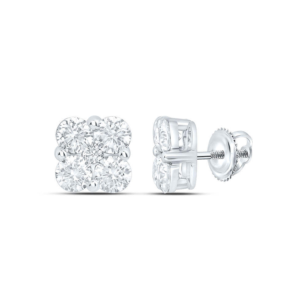 10K Yellow Or White Gold 1 5/8 Cttw Lab Grown Diamond Fashion Earring
