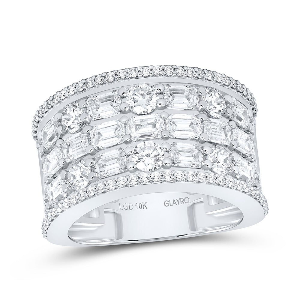 10K Yellow Or White Gold 5 5/8 Cttw Lab Grown Diamond Mens Band