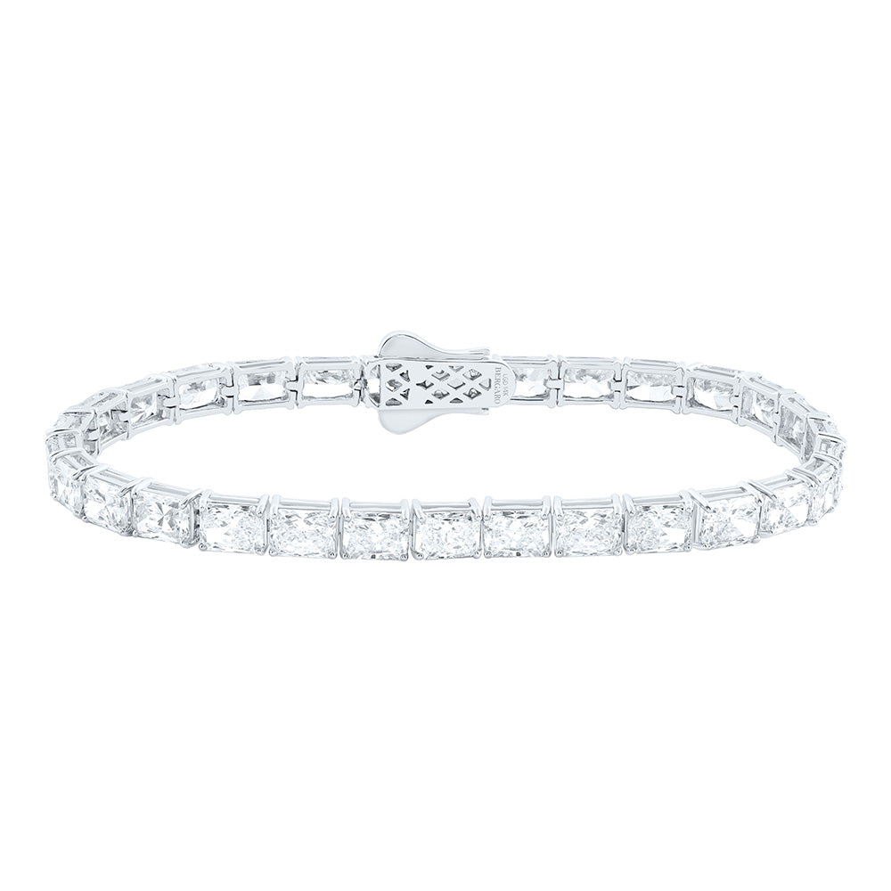 14K Yellow Or White Gold 15 Cttw Lab Grown Diamond Fashion Redeant Bracelet (7 Inch)