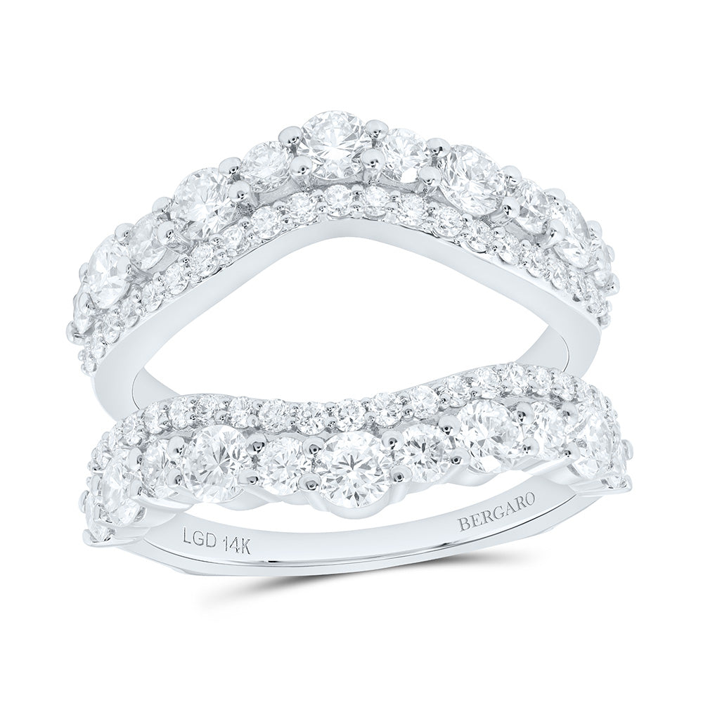 14K Yellow Or White Gold 2 Cttw Lab Grown Diamond Fashion Enhancer Ring