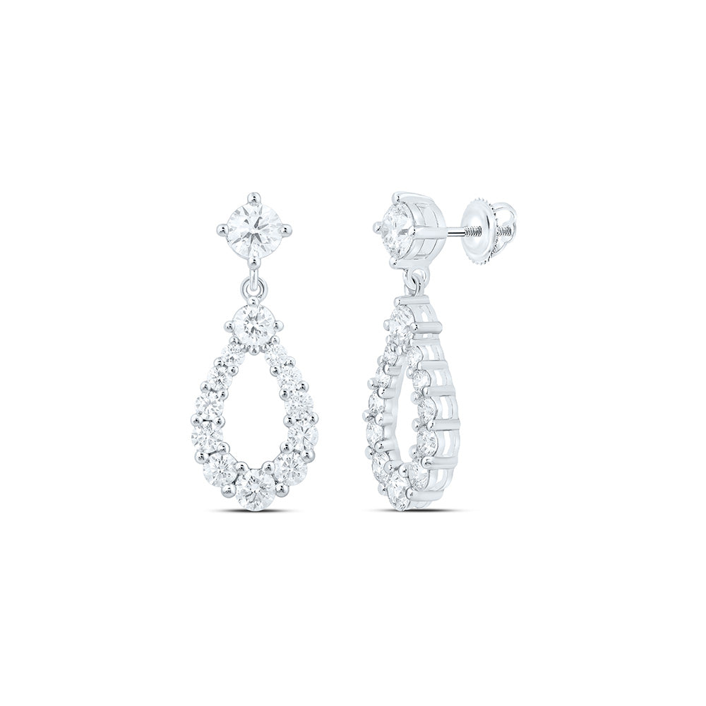 14K Yellow Or White Gold 5 Cttw Lab Grown Diamond Fashion Dangling Earring