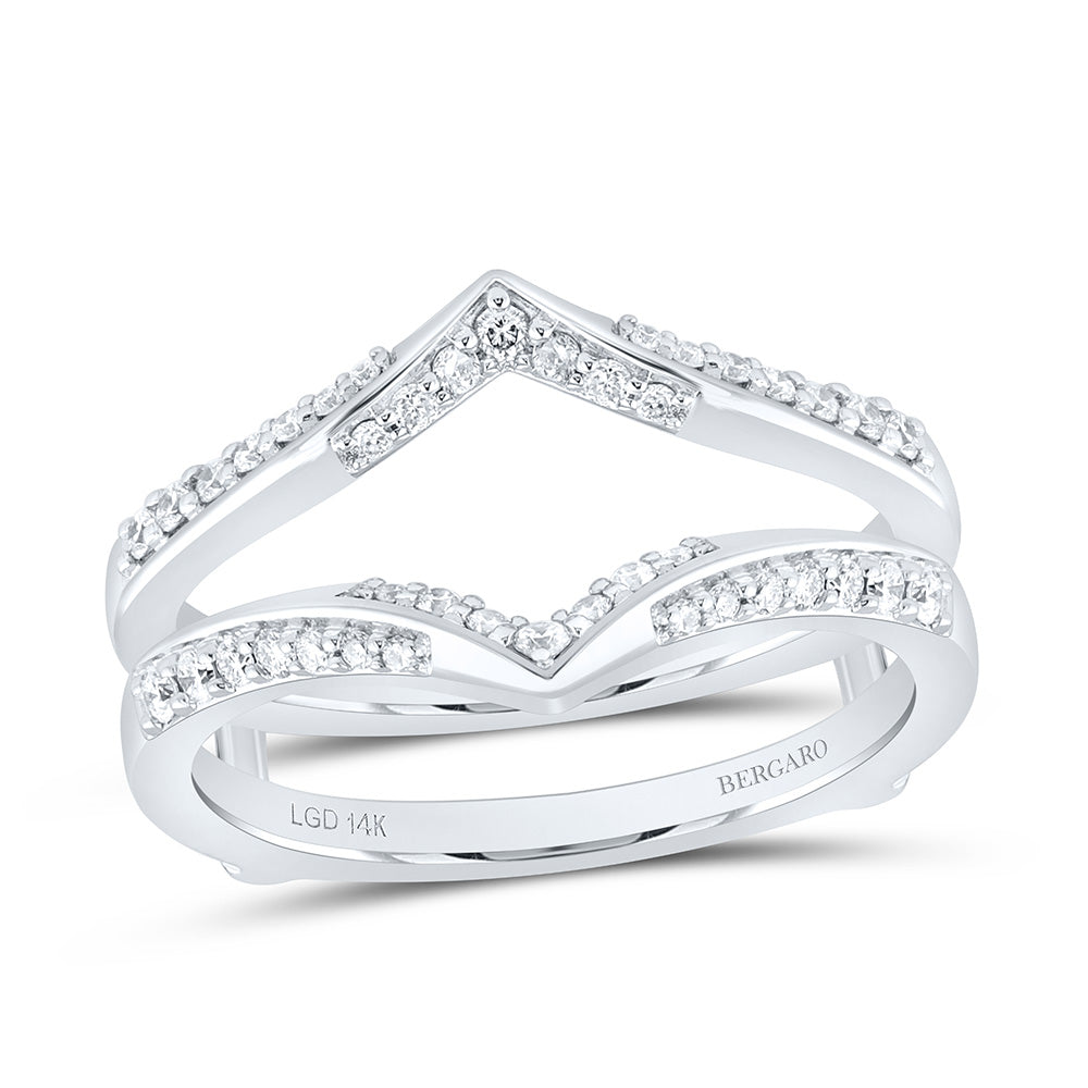 14K Yellow Or White Gold 1/3 Cttw Lab Grown Diamond Fashion Enhancer Ring