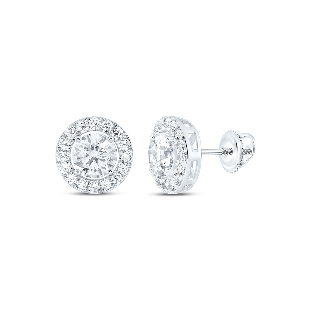 10K Yellow Or White Gold 3 Cttw Lab Grown Diamond Fashion Round Earring