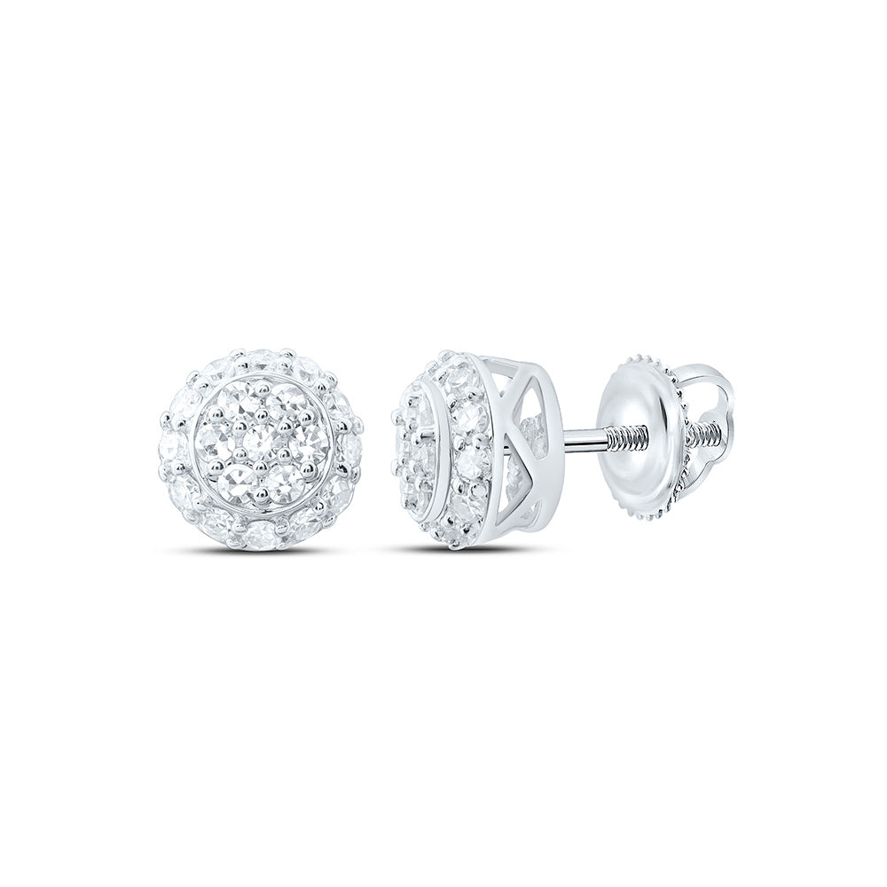 14K Yellow Or White Gold 1/5 Cttw Lab Grown Diamond Round Earring