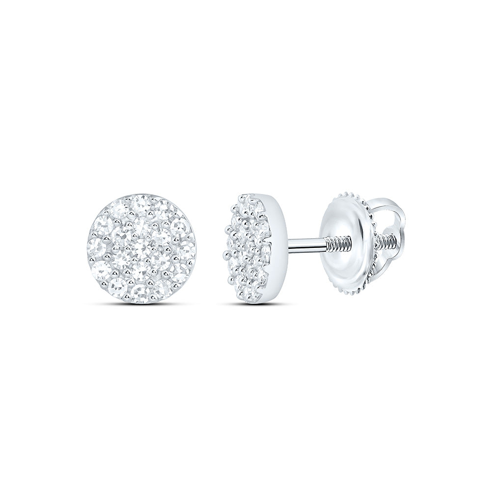 14K Yellow Or White Gold 1/4 Cttw Lab Grown Diamond Fashion Round Earring