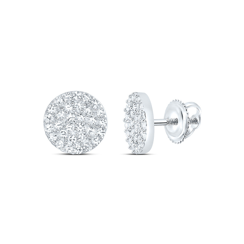 10K Yellow Or White Gold 3/8 Cttw Lab Grown Diamond Fashion Round Earring