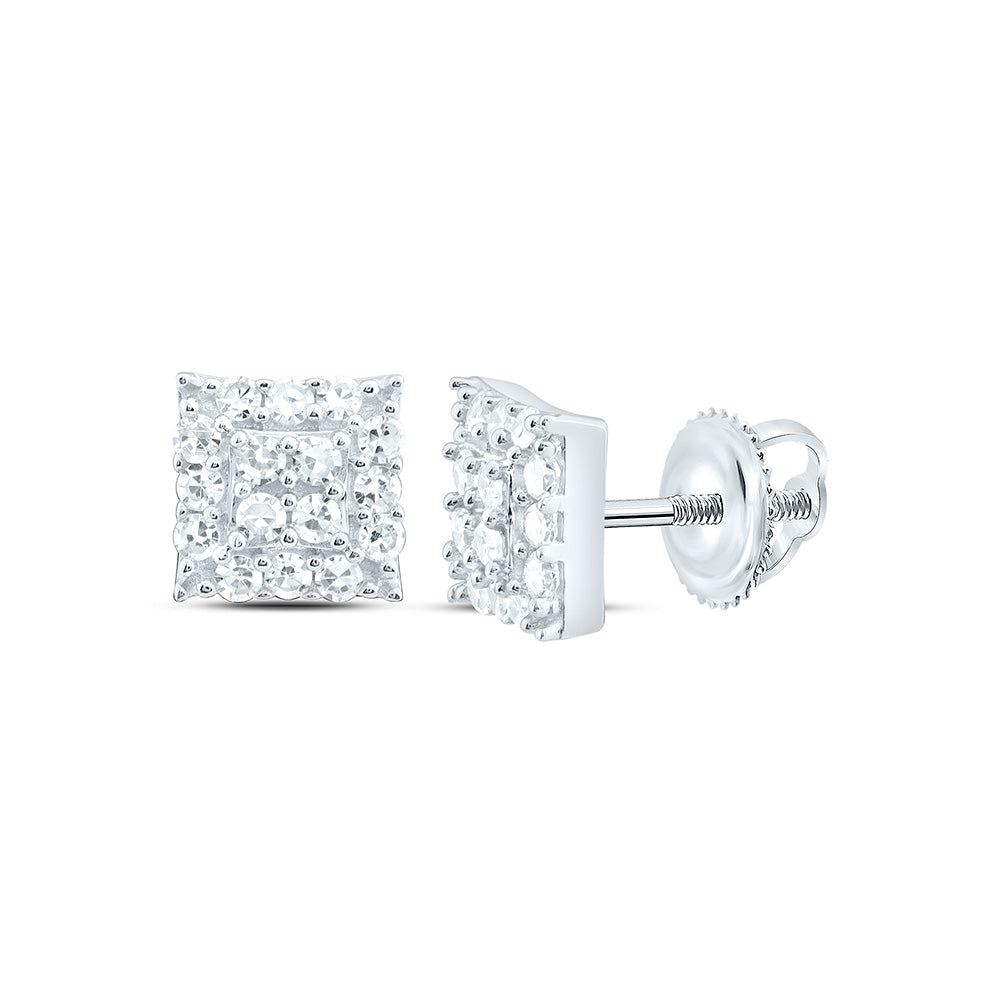 Sterling Silver 1/5 Cttw Lab Grown Diamond Earring