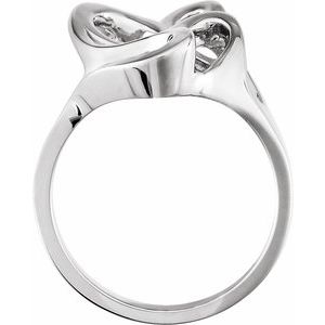 Sterling Silver Polished Freeform Ring Size 7
