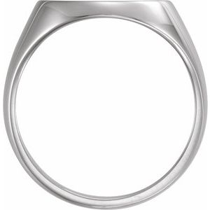 Sterling Silver 13.9 Mm Bezel Set Polished Coin Frame Bezel Ring Mounting Size 10