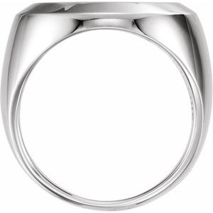 Sterling Silver 16.5 Mm Tab Back Polished Coin Frame Bezel Ring Mounting Size 9.75