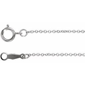 10K Rose Gold Or Rhodium-Plated Sterling Silver 1 Mm 16-18 In Spring Ring Polished Adjustable Cable Chain