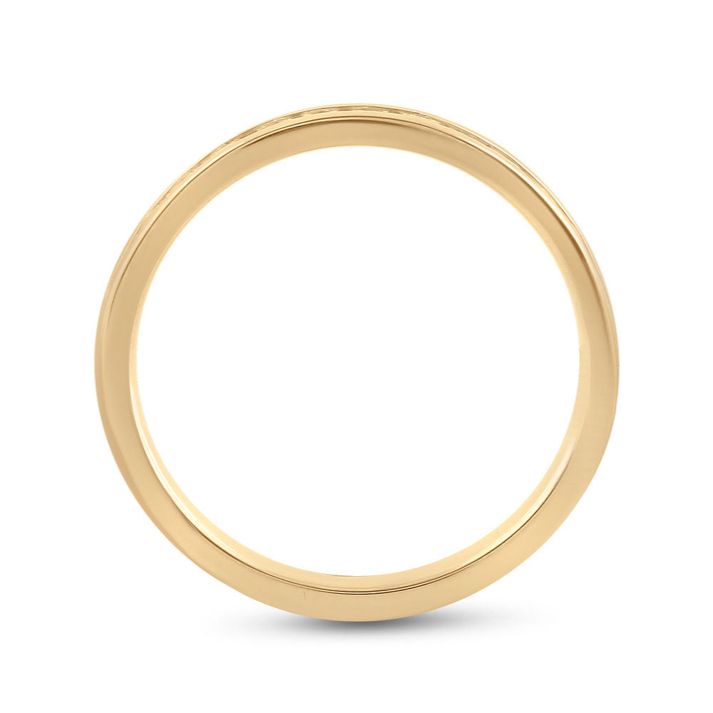 14K Yellow Gold Womens Round Diamond Wedding Band 1/4 Cttw, Womens Size: 5-10