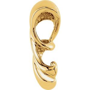 14K Yellow Gold 22.5 X 10.5 Mm Polished Freeform Pendant