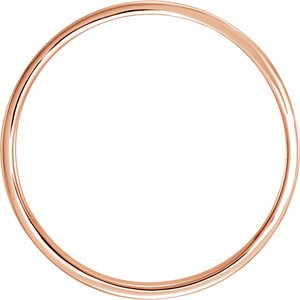14K Yellow Or White Or Rose Gold Or Sterling Silver Or Platinum Flat Band