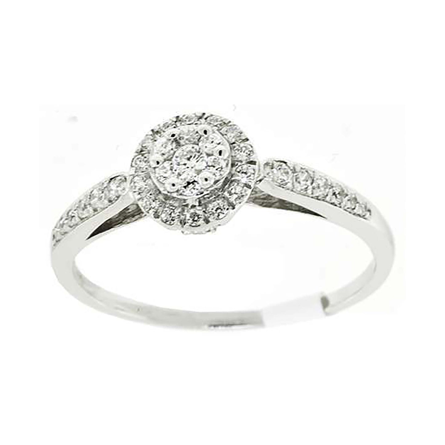 Sterling Silver Women's Cubic-Zirconia Bridal Anniversary Engagement Wedding Ring