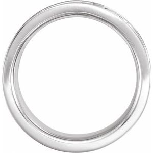 Sterling Silver 8.25 Mm Polished Floral Band Size 7