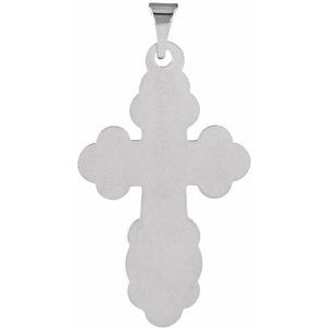 Sterling Silver 26 X 17 Mm Polished Orthodox Cross Pendant