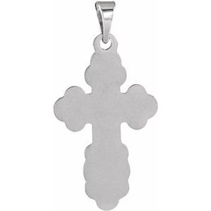 Sterling Silver 19 X 13 Mm Polished Orthodox Cross Pendant