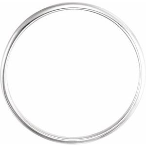 14K White Gold 1.6 Mm Without Box Polished Youth Band Size 1.5