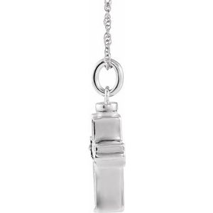Sterling Silver Without Box Polished Woven Cross Ash Holder Necklace