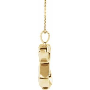 10K Yellow Gold Without Box Polished Infinite Love Ash Holder Necklace
