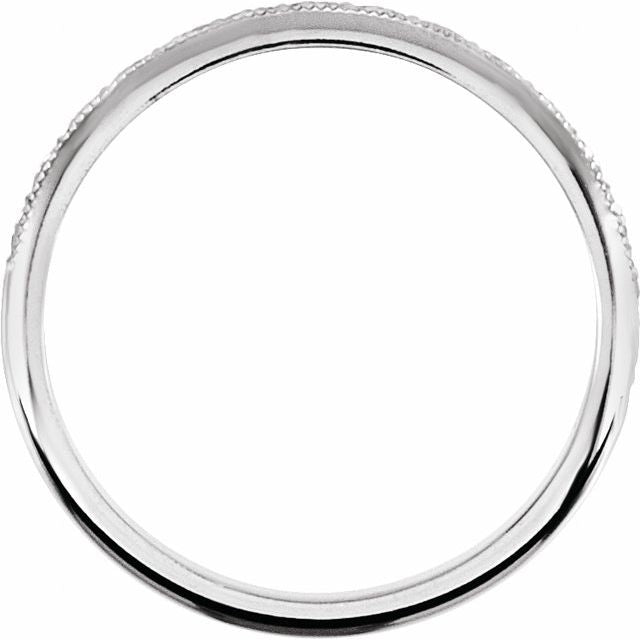 14K Yellow Or White Gold 2 Mm Polished Geometric Standard-Fit Band