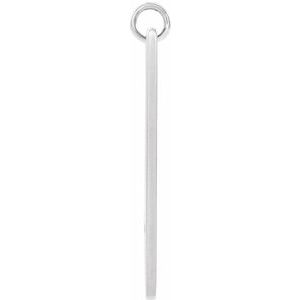 Sterling Silver 23.96 X 7.95 Mm Polished Pierced Cross Pendant
