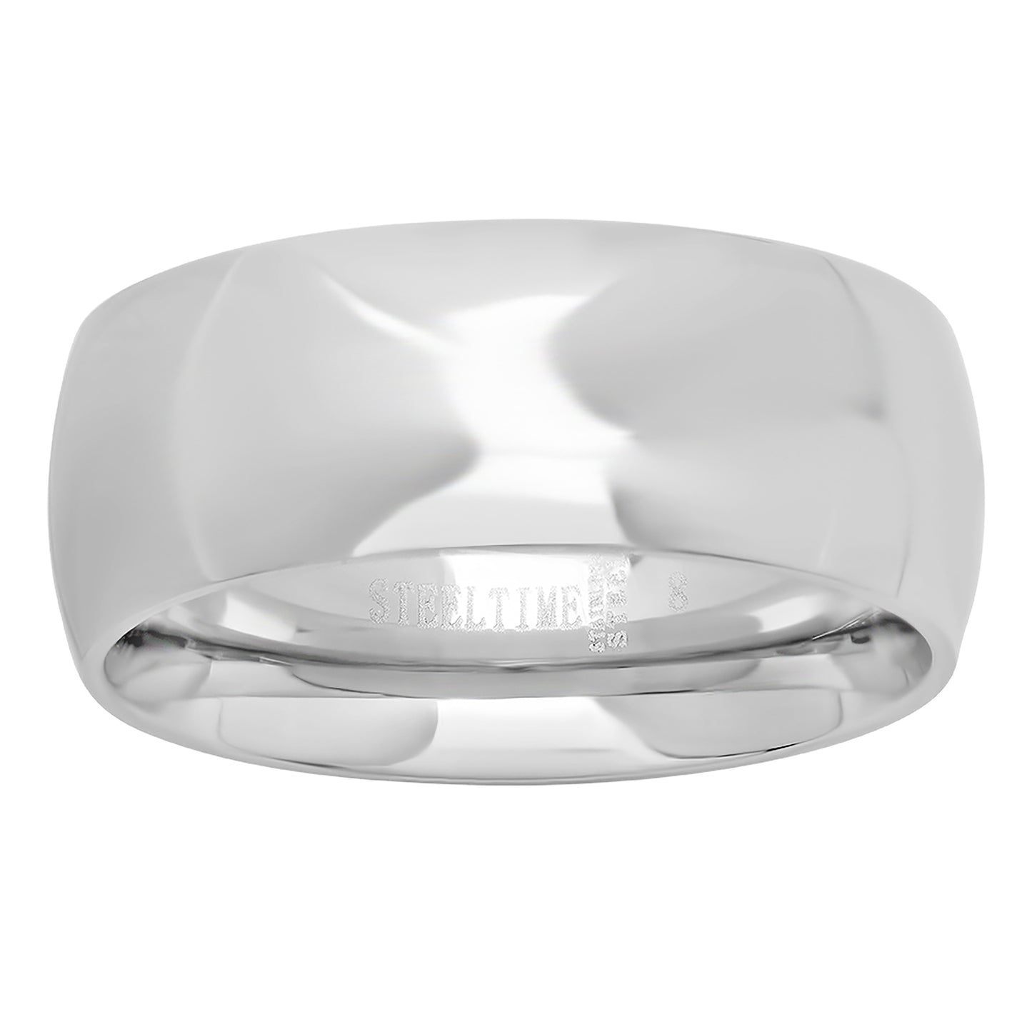 Stainless Steel Or Yellow-Tone Unisex Dome Plain Bridal Anniversary Engagement Wedding Comfort-fit Fashion Band Ring