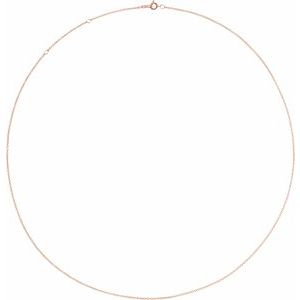 10K Rose Gold Or Rhodium-Plated Sterling Silver 1 Mm 16-18 In Spring Ring Polished Adjustable Cable Chain