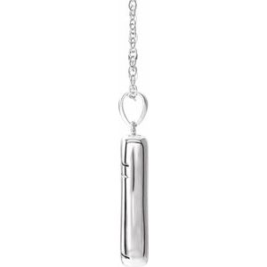 Sterling Silver Without Box Polished Forever Companion Ash Holder Necklace