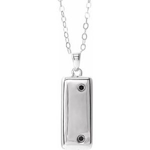 Sterling Silver Without Box Polished Forever Companion Ash Holder Necklace