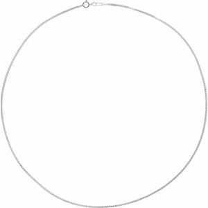 Sterling Silver Spring Ring Diamond-Cut Box Chain, Length: 7 In, Width: 1.3 Mm