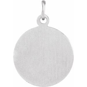 Sterling Silver 15 Mm Polished St. Patrick Medal