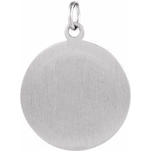 Sterling Silver 18 Mm Polished St. Patrick Medal