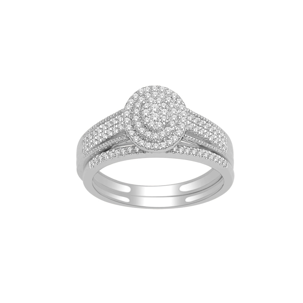 14K Yellow Or White Gold 0.33 Cttw Diamond Ladies Ring
