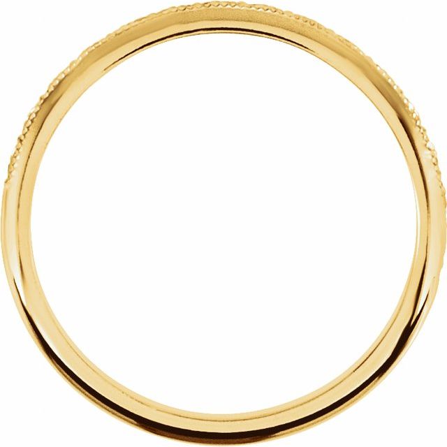 14K Yellow Or White Gold 2 Mm Polished Geometric Standard-Fit Band