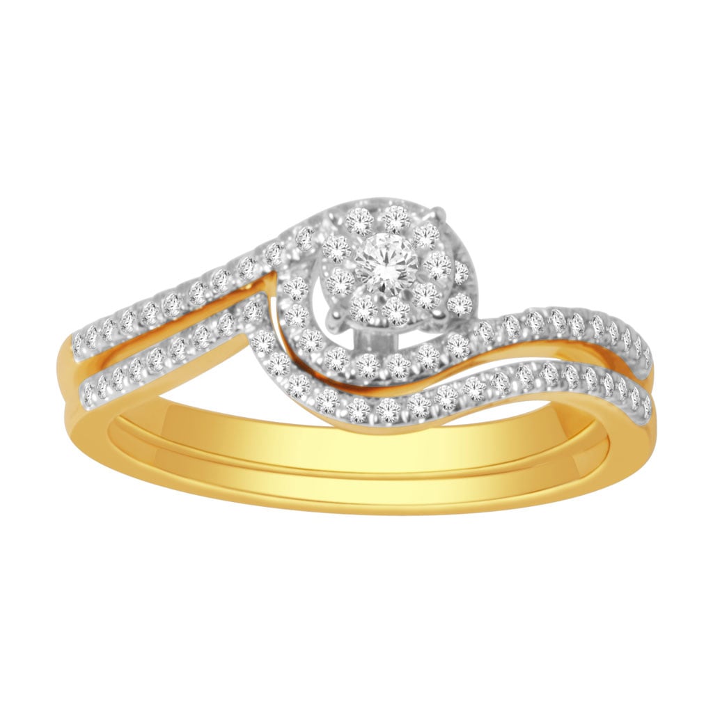 14K Yellow Gold 0.33 Cttw Diamond Ladies Ring