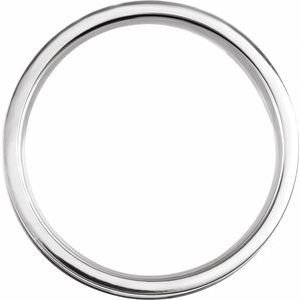 Sterling Silver Comfort-Fit Grooved Band Size 10.5