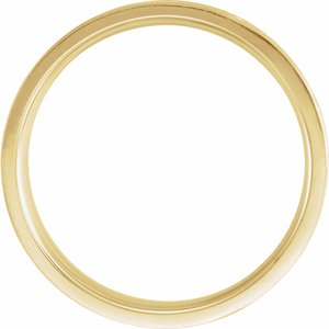 14K Yellow Gold Comfort-Fit Tree Bark Patterned Band Size 8