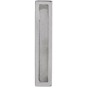 Sterling Silver 24.63 X 4.97 Mm Polished Engravable Sculptural Pendant Slide