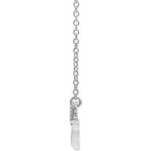 Sterling Silver 23.3 X 9.3 Mm 18 In Polished Claddagh Necklace