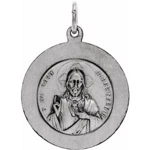 Sterling Silver X 22 Polished Scapular Medal