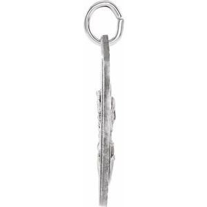 Sterling Silver X 22 Polished Scapular Medal