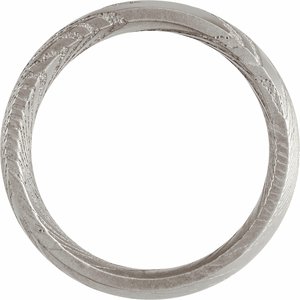 Damascus Steel Flat Patterned Band