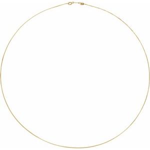 14K Yellow Gold-Filled Spring Ring Adjustable Box Chain, Length: 16-22 In, Width: .85 Mm