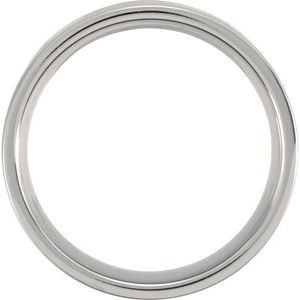Titanium 7 mm Grooved Band Size 8