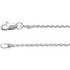 14K Yellow Gold Filled Or Rhodium-Plated Sterling Silver 1.5 Mm Lobster Clasp Polished Wheat Chain