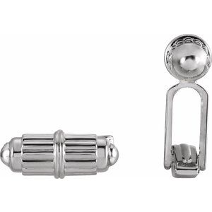 Sterling Silver 18.9 X 6.8mm Polished Barrel Cuff Links