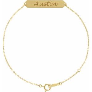 18K Yellow Gold-Plated Sterling Silver 33 X 6 Mm 7-8 In Polished 7-8 Inch Geometric Bracelet